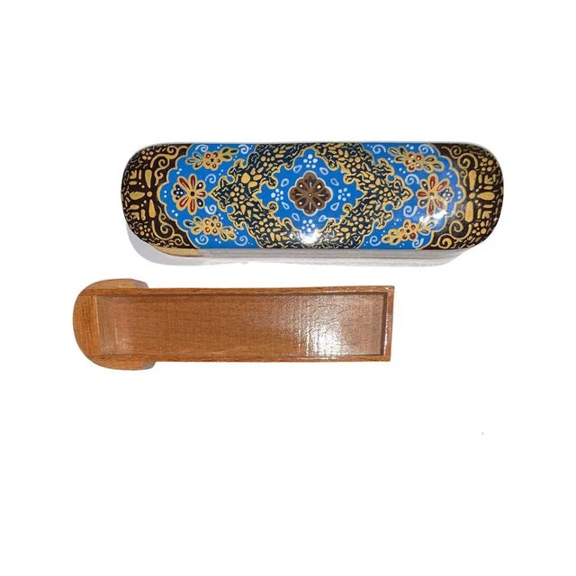 Handmade Persian Pen Case, Sliding Pen Case For Sale - Image 4 of 6