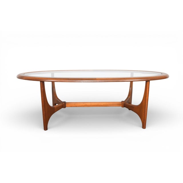 Origin: England Attributed to Stonehill Furniture Era: 1960s Materials: Mahogany, Glass Measurements: 51.5″ wide x 24″...