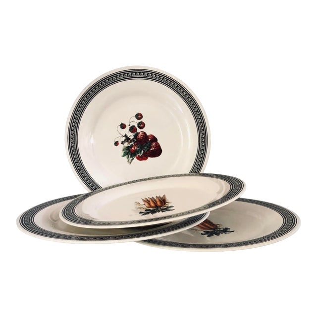 1990s Pfaltzgraff “Farmers Market “ Dinner Plates S/4 For Sale