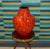 Mid-Century Modern Red Orange Glazed Model 426-35 Bulbous Floor Vase, West Germany, 1970s For Sale - Image 3 of 9