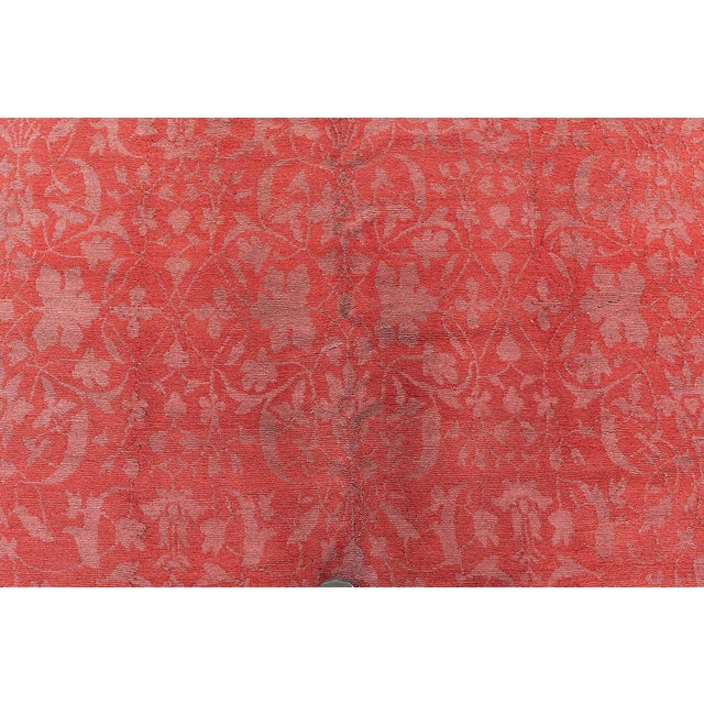 Modern Modern Traditional Red Wool & Silk Rug by Doris Leslie Blau For Sale - Image 3 of 9