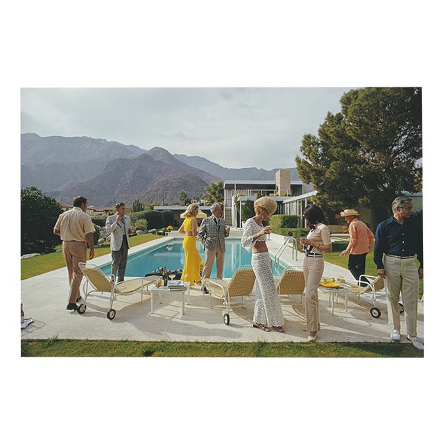 Slim Aarons, Poolside Style, Limited Edition Estate Stamped Photographic Print, 1970s For Sale