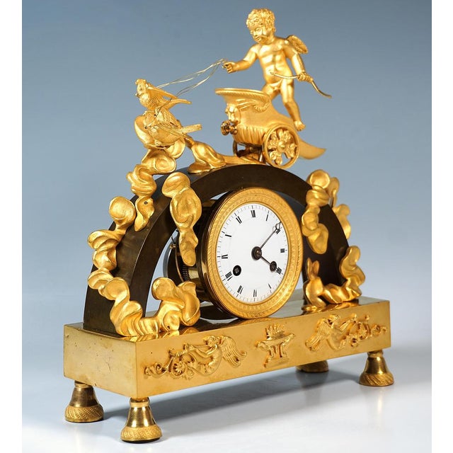 Traditional French Museum Ormolu Mantle Clock, Paris, 1820 For Sale - Image 3 of 8