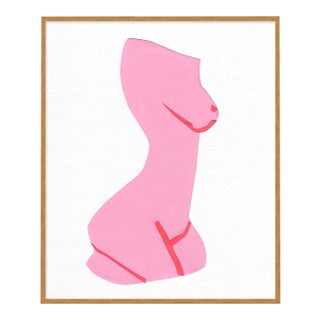 Fair Lady 3 by Virginia Chamlee in Gold Framed Paper, Small Art Print For Sale