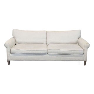 Crate & Barrel Montclair 2-Seat Sofa in Light Beige For Sale