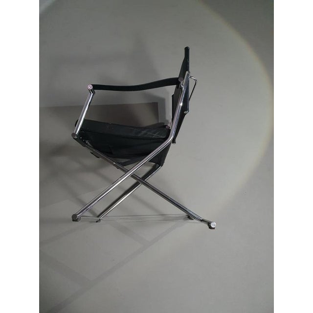 Black Vintage Folding Chairs, 1980s, Set of 2 For Sale - Image 8 of 18