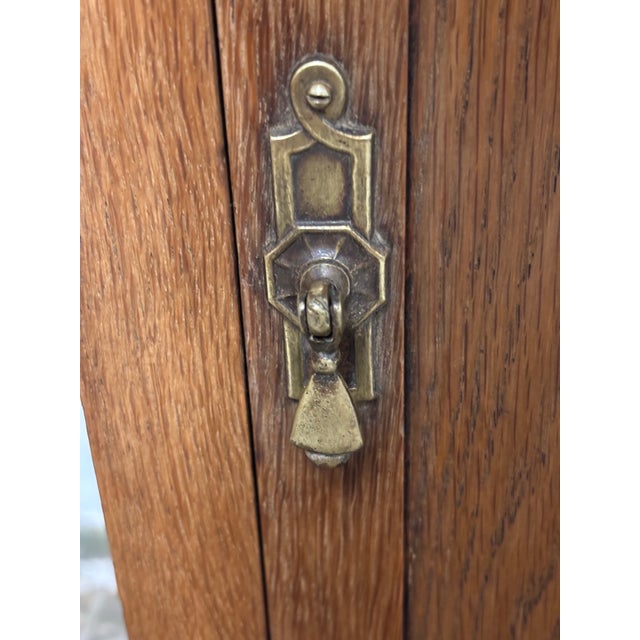 Antique Oak Potcupboard Nightstand For Sale - Image 4 of 8