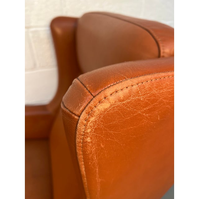 Pair of Mid-Century Modern Danish Leather Chairs by Wiels Møbler For Sale - Image 16 of 17