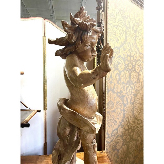 19th Century Continental Putti Sculpture For Sale - Image 4 of 5