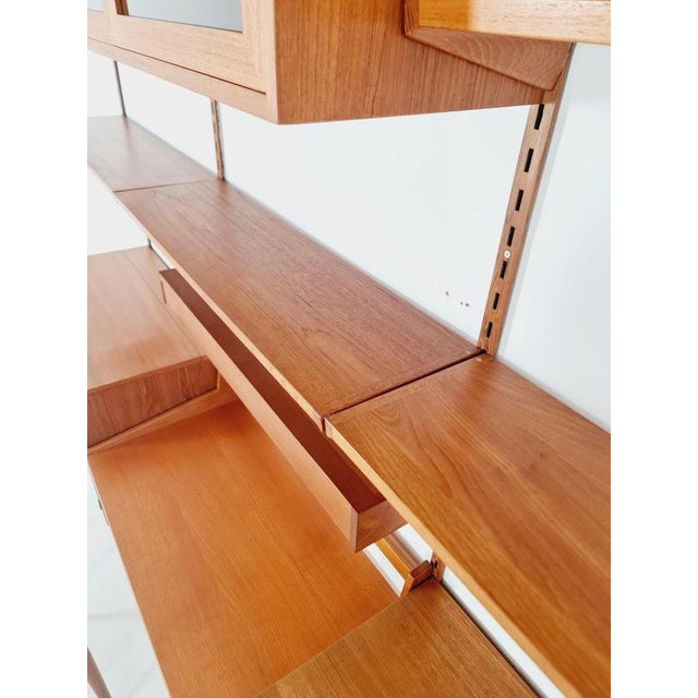 Danish Modern Modular Teak Shelving System by Kai Kristansen for FH Möbel, Denmark, 1960s For Sale - Image 9 of 11