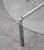1960s Mid Century Modern Coffee Table Metal Round Glass Vintage Circular X Base Silver For Sale - Image 10 of 12