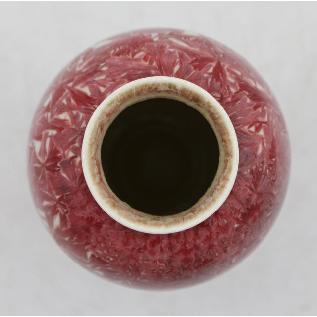 1980s Circa 1980s American Duly Mitchell Crystalline Glazed Porcelain Vase For Sale - Image 5 of 6