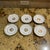 Mid 20th Century Spode Golden Harvest Footed Tea Cups and Saucers Set of 6 - 12 pcs For Sale - Image 4 of 11