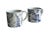 Kitchen decor that sets you apart from everyone. It is next to impossible to find this set of 2 white and blue porcelain...