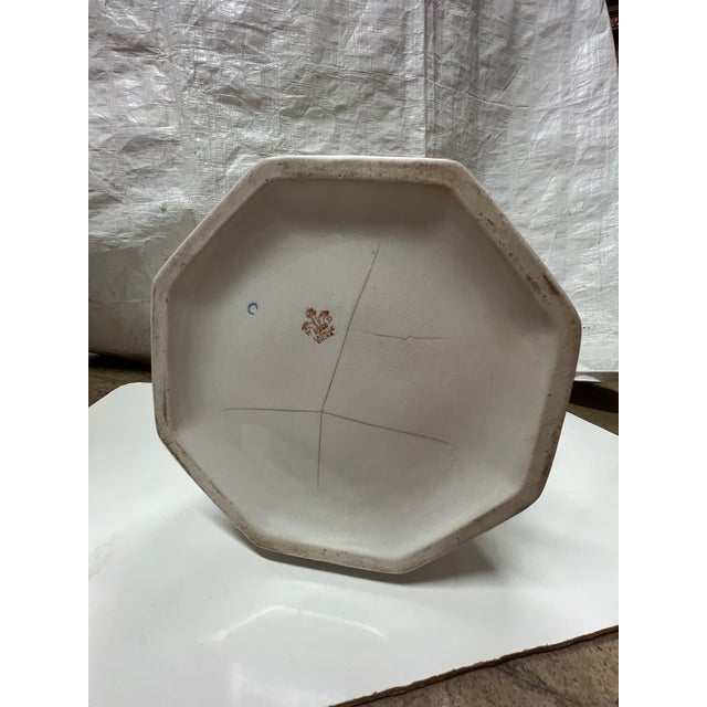 Antique Large Floral Ceramic Lidded Jar For Sale - Image 10 of 12