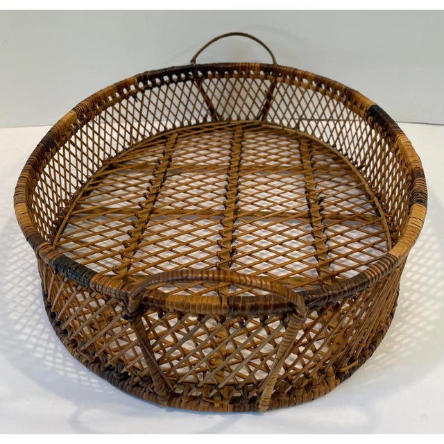 Nice vintage handled basket tray