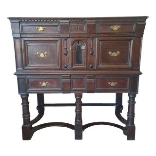Jacobean Oak Chest on Stand, 1690 For Sale