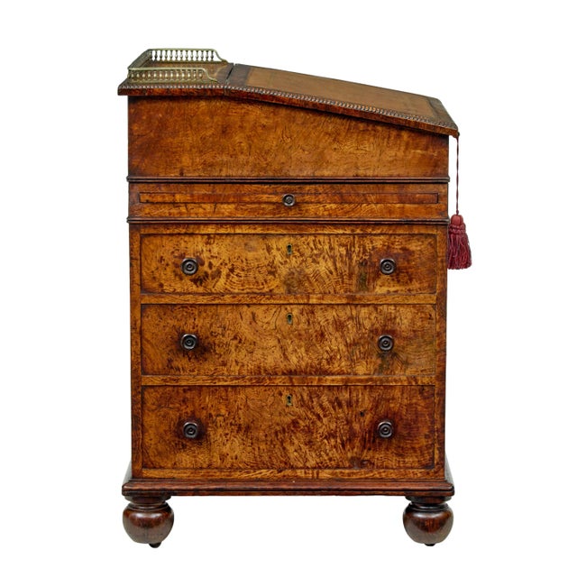Mid 19th Century Mid 19th Century Pollard Oak Davenport Desk, 1850s For Sale - Image 5 of 11
