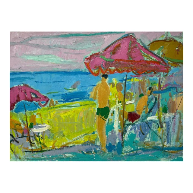 Impressionistic Seascape Original Oil Painting For Sale