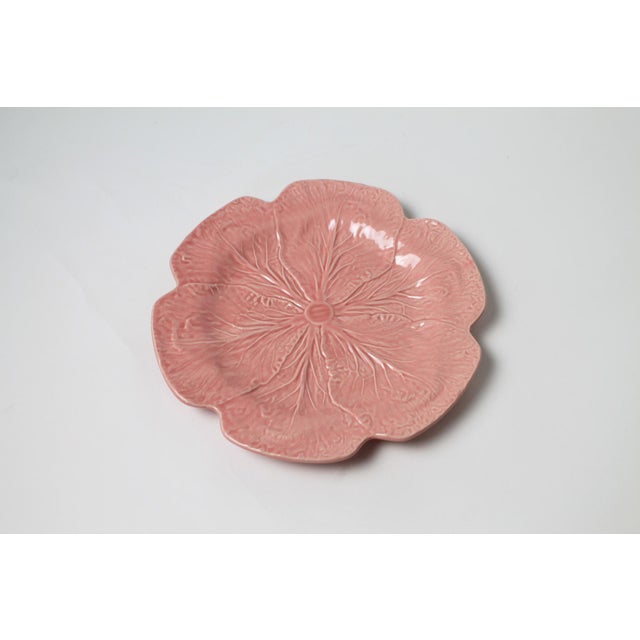 Bordallo Pinheiro Pink Cabbage Leaf Charger Plate. This iconic, naturalist-style earthenware dish features detailed...