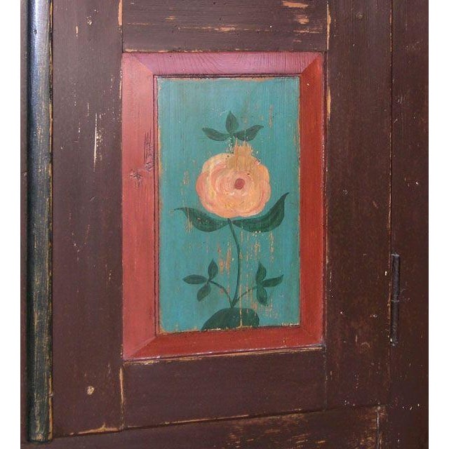 Mid 19th Century Folk Art Painted Armoire, Circa 1850 For Sale - Image 5 of 10