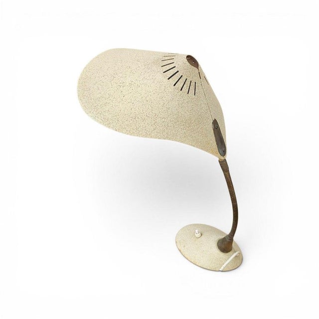 Beautiful rare German table lamp Cobra by Cosack Leuchten, 1950s. Up to 250V (Europe/UK Standard).The wiring of this item...