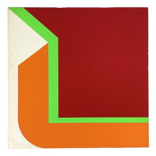 Georg Karl Pfahler, Three-Color, 1973, Screen Print on Light Cardboard For Sale