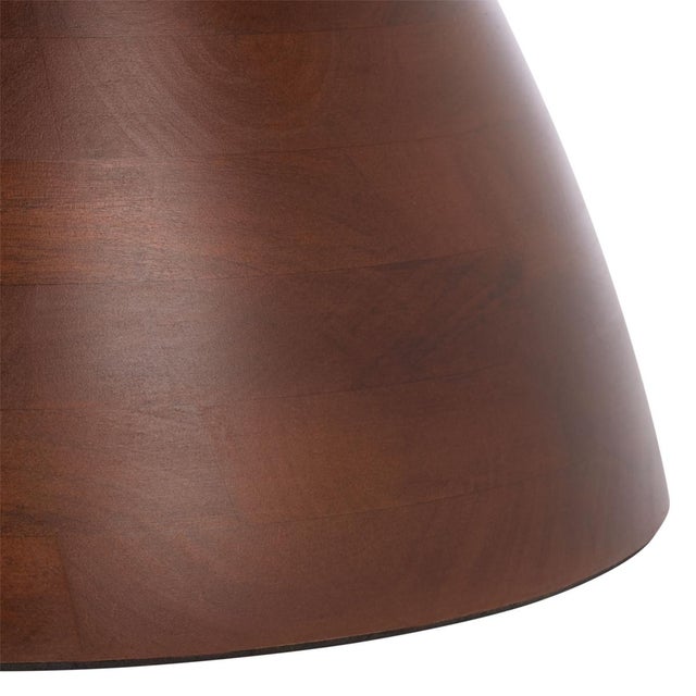 Early 21st Century Ignacio Round Accent Table in Walnut For Sale - Image 5 of 6