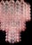Three-Tier Murano Glass Tube Chandelier with 48 Pink Glasses, 1989 For Sale - Image 10 of 18