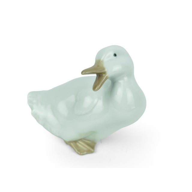 Late 20th Century Vintage Handcrafted Nao by Lladro Porcelain Duck and Goose Figurines - Set of 2 For Sale - Image 5 of 9