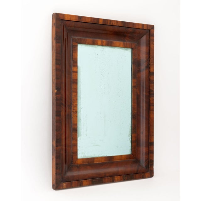 American Flame Mahogany Framed Mirror, Circa 1900 For Sale In New York - Image 6 of 7