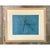 Cerulean Vintage Original Abstract Oil Paining on Paper For Sale - Image 8 of 12