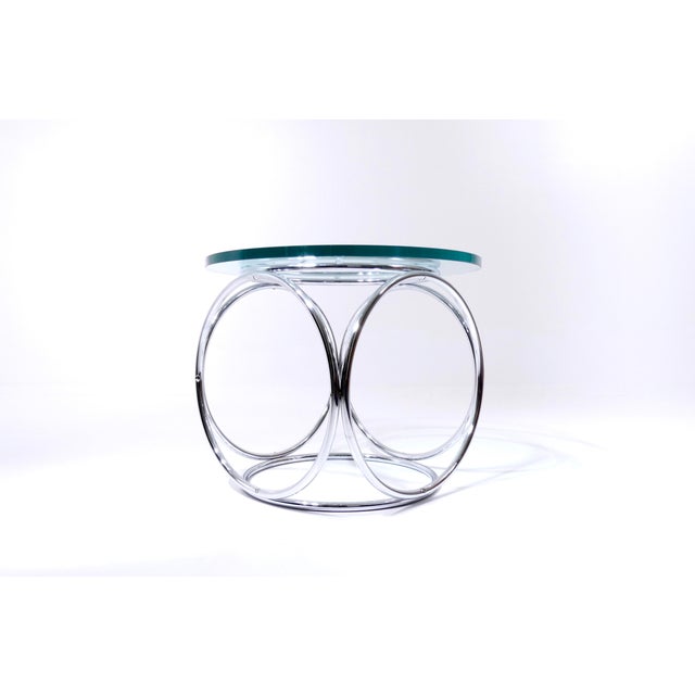 Silver Vintage Swiss Side Table by Paul Tuttle, 1970 For Sale - Image 8 of 18