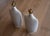 Vintage 1950s MCM White Crackle Glaze Ceramic Table Lamps - A Pair For Sale - Image 15 of 17