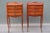 Brown 1960s Pair of French Louis XV Style Rosewood Side Tables Nightstands For Sale - Image 8 of 17