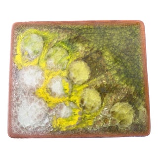 Enameled Glazed Studio Ceramic Lidded Box attributed to Fridegart Glatzle for Majolika Karlsruhe, 1960s For Sale