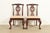 English Baker Furniture Chippendale Carved Mahogany Side Chairs or Dining Chairs, Pair For Sale - Image 3 of 13