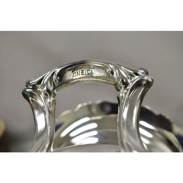 Vintage Oneida Silver Plated Victorian Style Wine Champagne Chiller Ice Bucket For Sale - Image 10 of 12