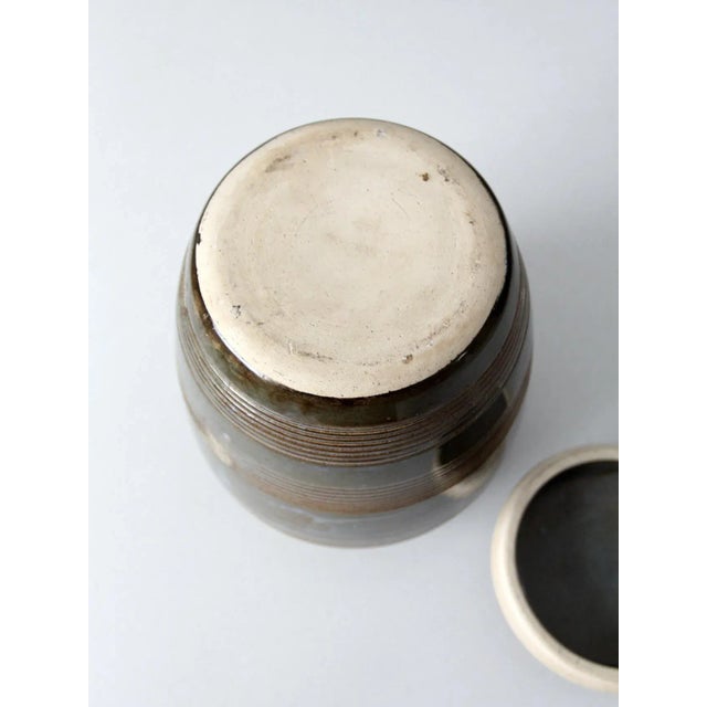 Vintage Studio Pottery Jar For Sale - Image 11 of 12