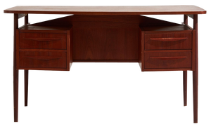 Teak Desk by Gunnar Nielsen Tibergaard, 1960s