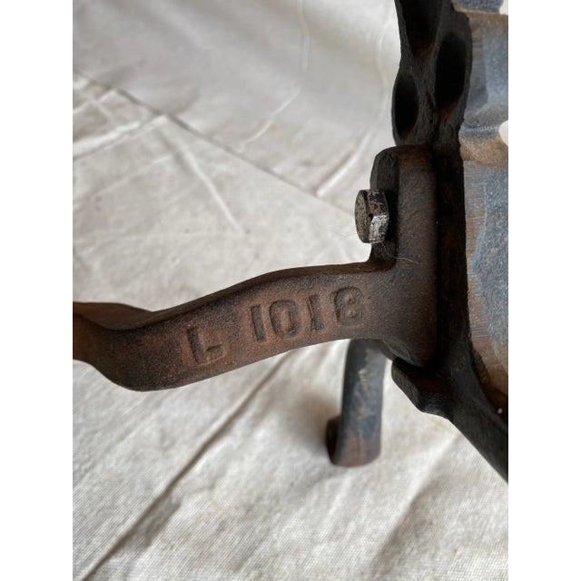 Brass Early 20th Century Fireplace Iron Andirons - a Pair For Sale - Image 8 of 11