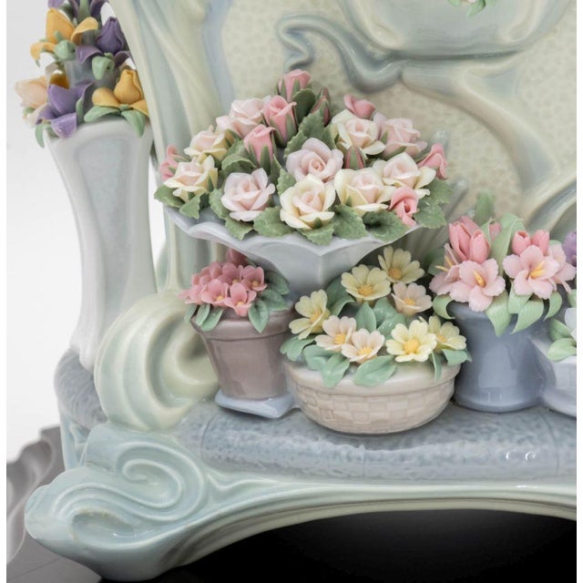 Figurative Lladro "Gazebo in Bloom" Porcelain Figurine For Sale - Image 3 of 18