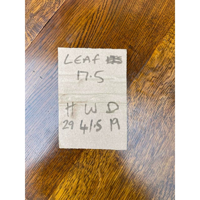 Antique English Table Drop Leaf Gateleg Barley Twist Oak Oval C. 1920-30s For Sale - Image 6 of 10