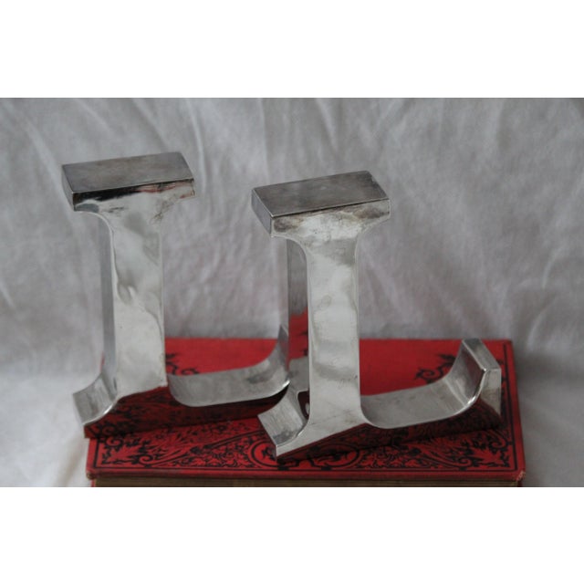 Metal Metal Letters, 1990s, Set of 3 For Sale - Image 7 of 11