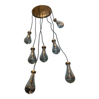Restoration Hardware Rain Round Chandelier For Sale