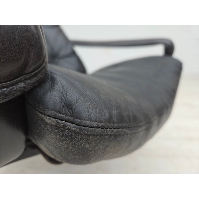 Norwegian Siesta Lounge Chair in Leather by Ingmar Relling for Westnofa, 1970s For Sale - Image 6 of 18