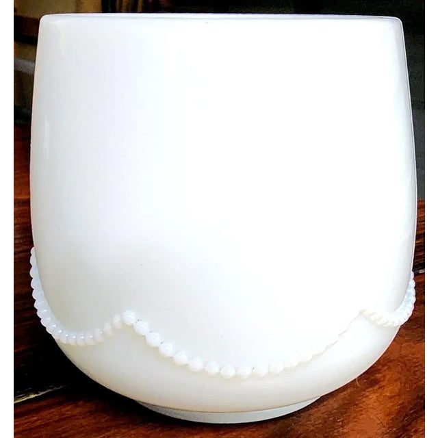 Glass Antique Late 19th Century Good American Opalescent Fine Glass Small Bowl For Sale - Image 7 of 13