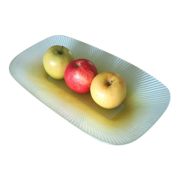 Large Maurice Heaton Fused Glass Bowl For Sale