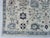 Oushak Turkish Rug, Ivory and Blue 8'4" X 9'10" For Sale - Image 6 of 9