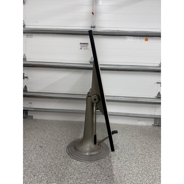 Metal Mid-Century Industrial Nike Eskilstuna Swedish Hydraulic Drafting Table For Sale - Image 7 of 8